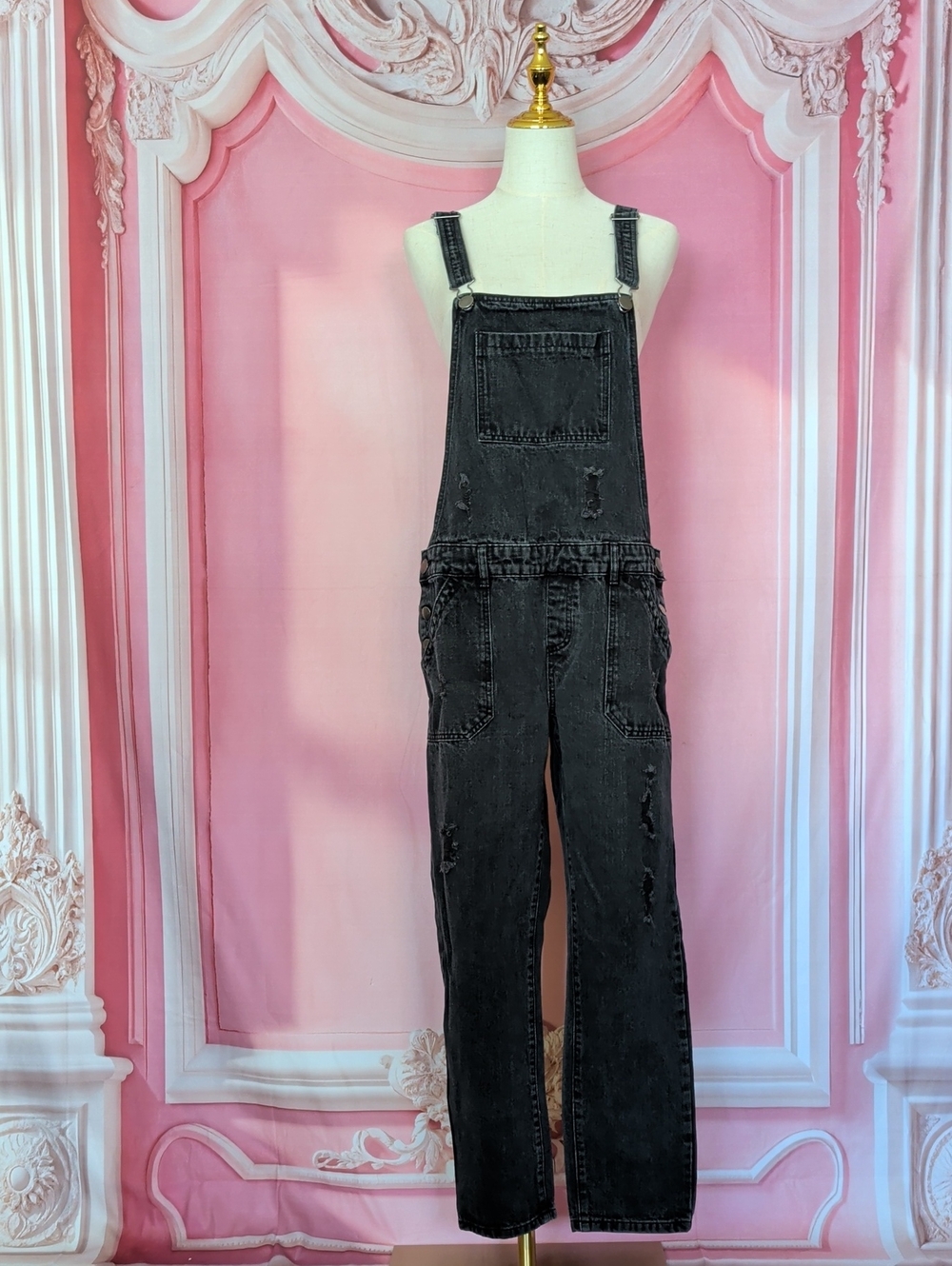 Cotton On Distressed Overalls